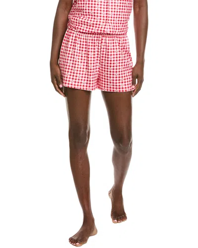 Z Supply Rosie Gingham Short In Pink