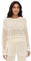 Z Supply Rue Crochet Sweater Sea Salt