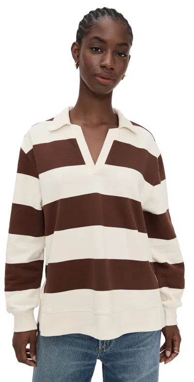 Z Supply Rugby Henley Sandalwood In Brown