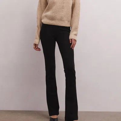 Z Supply Sabine Pointelle Sweater In Oatmeal In Black
