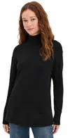 Z Supply Sable Rib Sweatshirt Black In Black