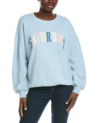 Z Supply Saturdays Sunday Sweatshirt In Blue