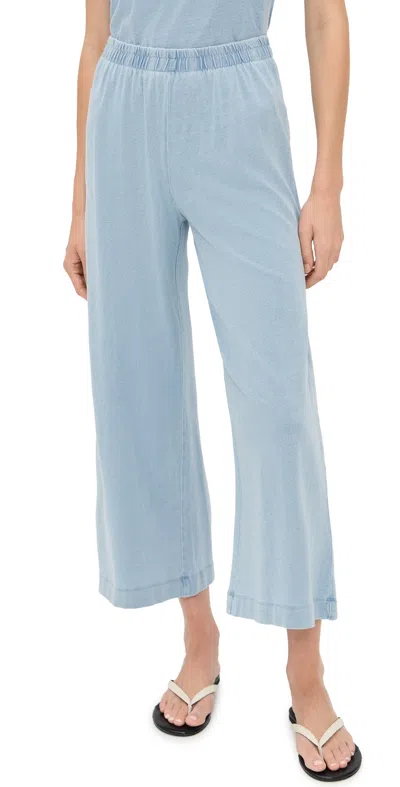 Z Supply Scout Jersey Pants Ocean Air Indigo In Blue