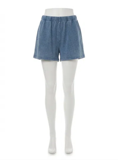 Z Supply Scout Jersey Short In Medium Indigo In Blue