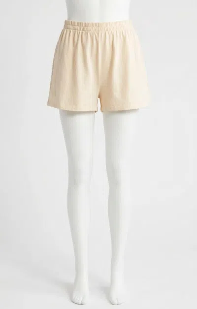 Z Supply Scout Jersey Short In Panna Cotta In Brown