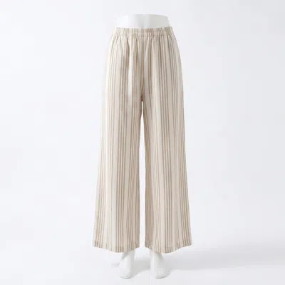 Z Supply Scout Knit Striped Pant In Cloud Stripe In Neutral