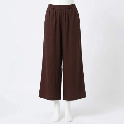 Z Supply Scout Linen Pant In Chocolate Cherry In Brown