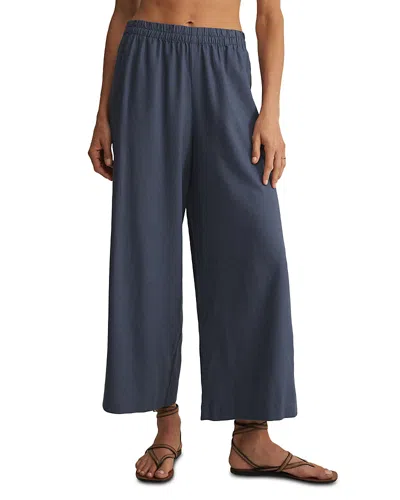 Z Supply Scout Linen Pants In Blue