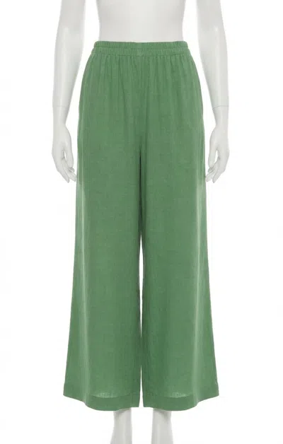 Z Supply Scout Linen Rayon Pants In Lawn In Green