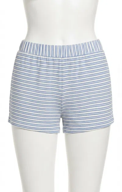 Z Supply Sea Me Stripe Short In Vanilla Ice In Multi