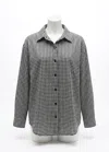 Z Supply Seaport Button Up Top In Eclipse In Black