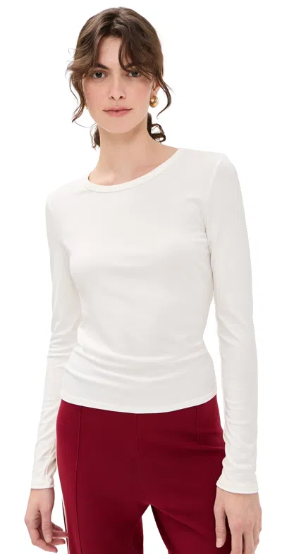 Z Supply Second Skin Crew Tee Cloud In Gray