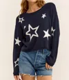 Z SUPPLY SEEING STARS SWEATER IN CAPTAIN NAVY