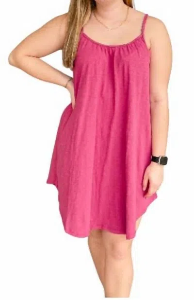 Z Supply Selena Slub Mini Dress In Sweet Plum In Pink