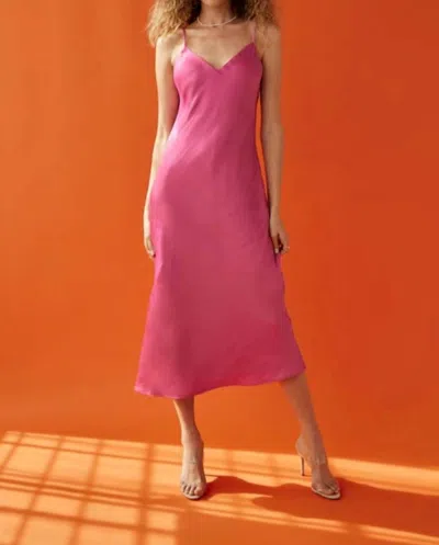 Z Supply Selina Slip Midi Dress In French Rose In Pink