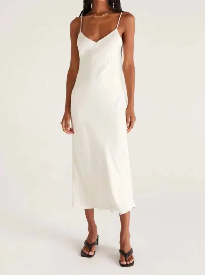 Z Supply Selina Slip Dress In White
