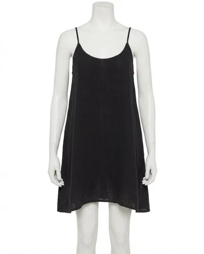 Z Supply Shana Gauze Mini Dress In Black