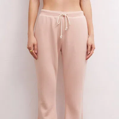 Z Supply Shane Flare Pant In Soft Pink