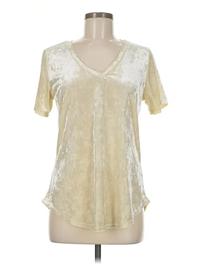 Pre-owned Z Supply Short Sleeve Blouse In White