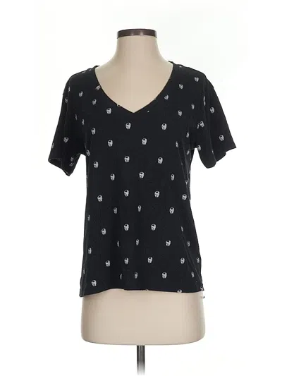 Pre-owned Z Supply Short Sleeve T-shirt In Black