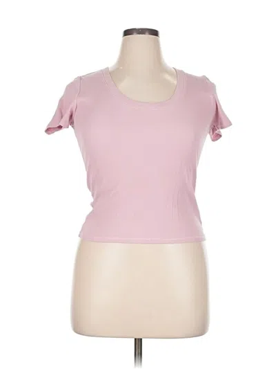 Pre-owned Z Supply Short Sleeve T-shirt In Pink