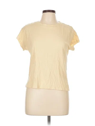 Pre-owned Z Supply Short Sleeve T-shirt In Yellow