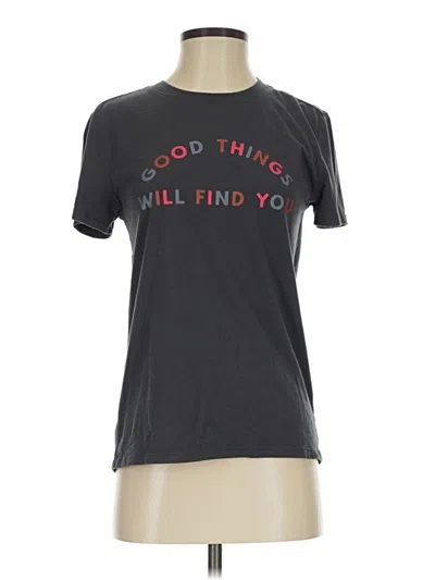 Pre-owned Z Supply Short Sleeve T-shirt In Black