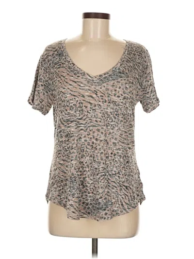 Pre-owned Z Supply Short Sleeve T-shirt In Brown