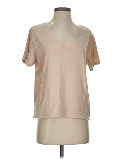 Pre-owned Z Supply Short Sleeve T-shirt In Brown