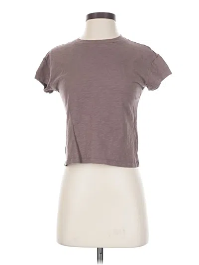 Pre-owned Z Supply Short Sleeve T-shirt In Brown