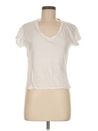 Pre-owned Z Supply Short Sleeve T-shirt In Ivory