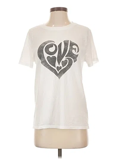Pre-owned Z Supply Short Sleeve T-shirt In Ivory