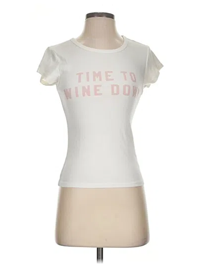 Pre-owned Z Supply Short Sleeve T-shirt In Ivory