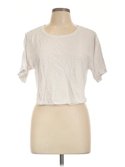 Pre-owned Z Supply Short Sleeve T-shirt In Ivory
