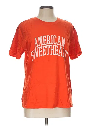 Pre-owned Z Supply Short Sleeve T-shirt In Orange