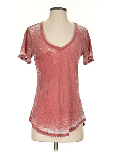Pre-owned Z Supply Short Sleeve T-shirt In Pink