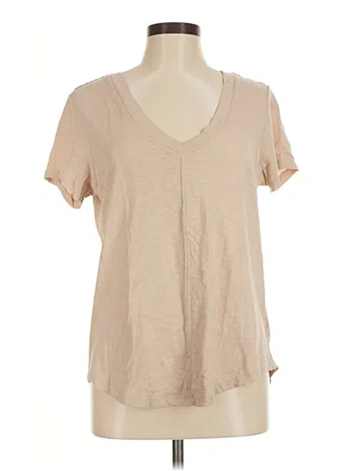 Pre-owned Z Supply Short Sleeve T-shirt In Tan