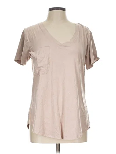 Pre-owned Z Supply Short Sleeve T-shirt In Tan