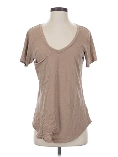 Pre-owned Z Supply Short Sleeve T-shirt In Tan
