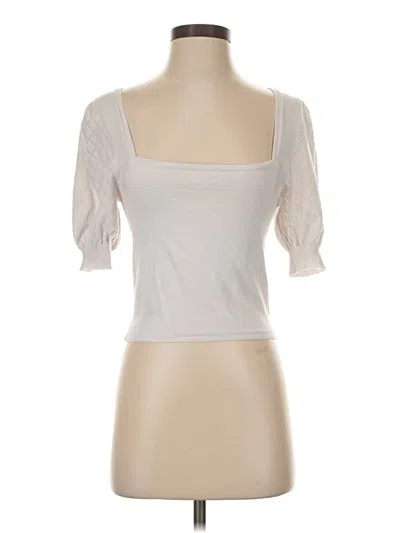 Pre-owned Z Supply Short Sleeve T-shirt In White