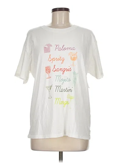 Pre-owned Z Supply Short Sleeve T-shirt In White