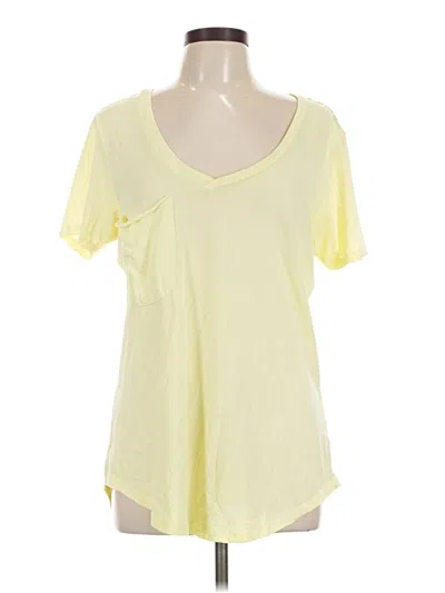 Pre-owned Z Supply Short Sleeve T-shirt In Yellow