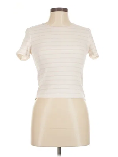Pre-owned Z Supply Short Sleeve Turtleneck In Ivory