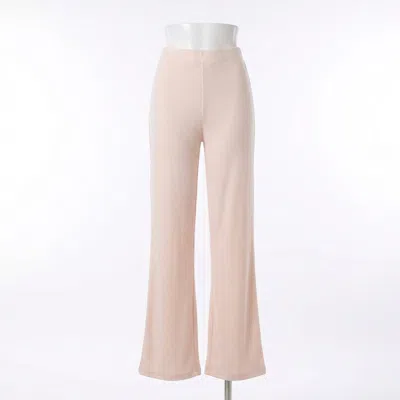 Z Supply Show Me Some Flare Rib Pant In Faded Blush In Gold
