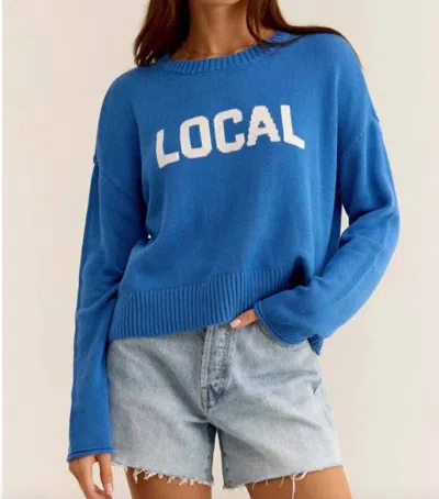 Z Supply Sienna Local Sweater In Blue