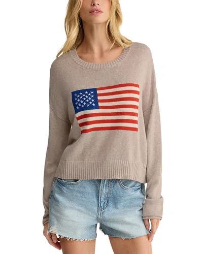 Z Supply Sienna Patriot Sweater In Brown