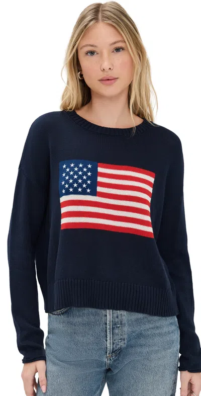 Z Supply Sienna Patriot Sweater Eclipse In Black