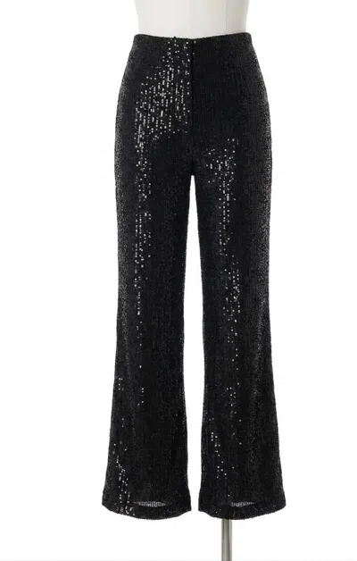 Z Supply Skylar Sequin Pant In Black