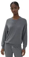 Z SUPPLY SLEEP TIGHT RIB TOP CHARCOAL HEATHER