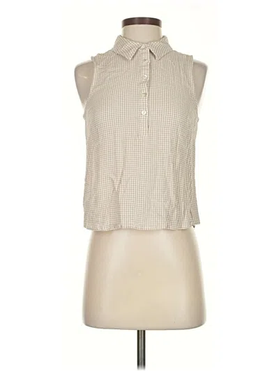 Pre-owned Z Supply Sleeveless Blouse In White